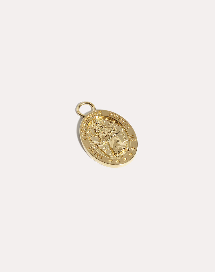 Christopher Earring Charm in Gold